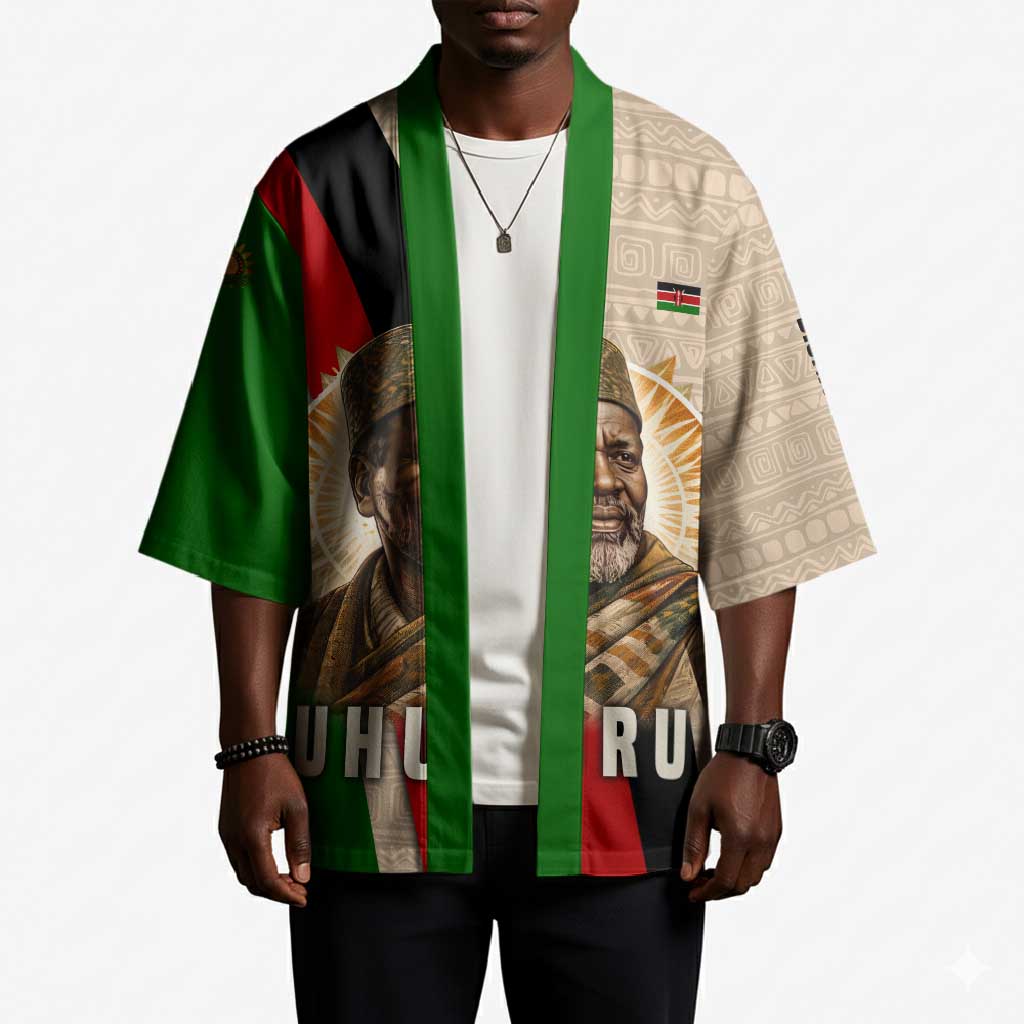 Jomo Kenyatta Kimono Uhuru and Kenyan Heritage Quote Tribute - African Pride