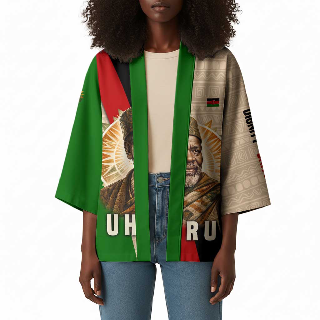 Jomo Kenyatta Kimono Uhuru and Kenyan Heritage Quote Tribute - African Pride