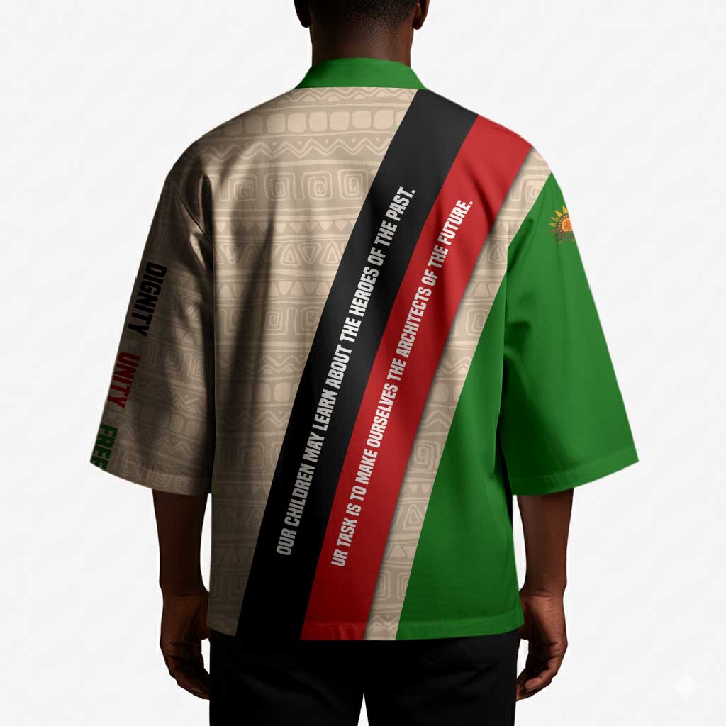 Jomo Kenyatta Kimono Uhuru and Kenyan Heritage Quote Tribute - African Pride