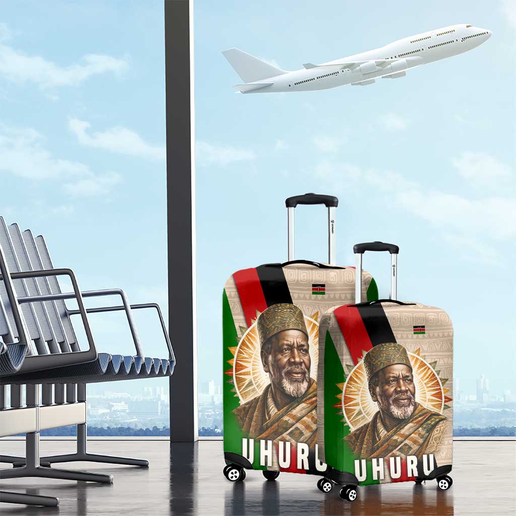 Jomo Kenyatta Luggage Cover Uhuru and Kenyan Heritage Quote Tribute - African Pride