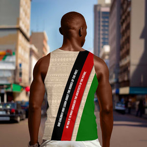 Jomo Kenyatta Men Tank Top Uhuru and Kenyan Heritage Quote Tribute - African Pride