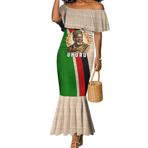 Jomo Kenyatta Mermaid Dress Uhuru and Kenyan Heritage Quote Tribute - African Pride