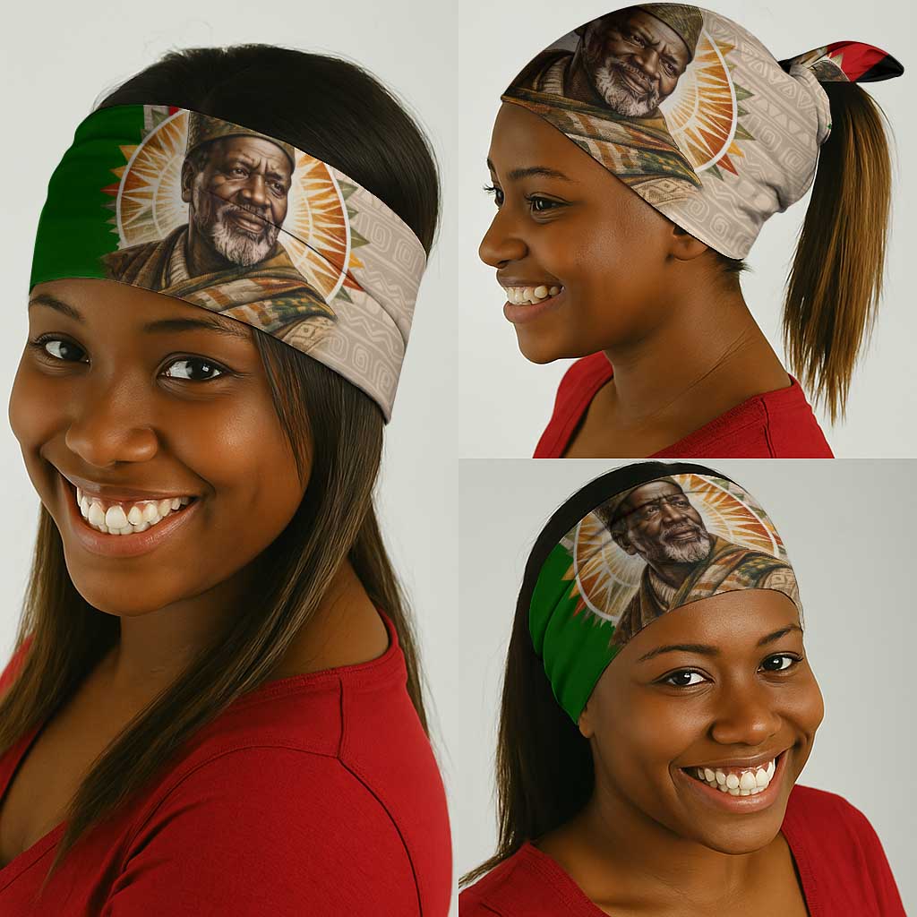 Jomo Kenyatta Neck Gaiter Uhuru and Kenyan Heritage Quote Tribute - African Pride