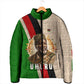 Jomo Kenyatta Padded Jacket Uhuru and Kenyan Heritage Quote Tribute - African Pride