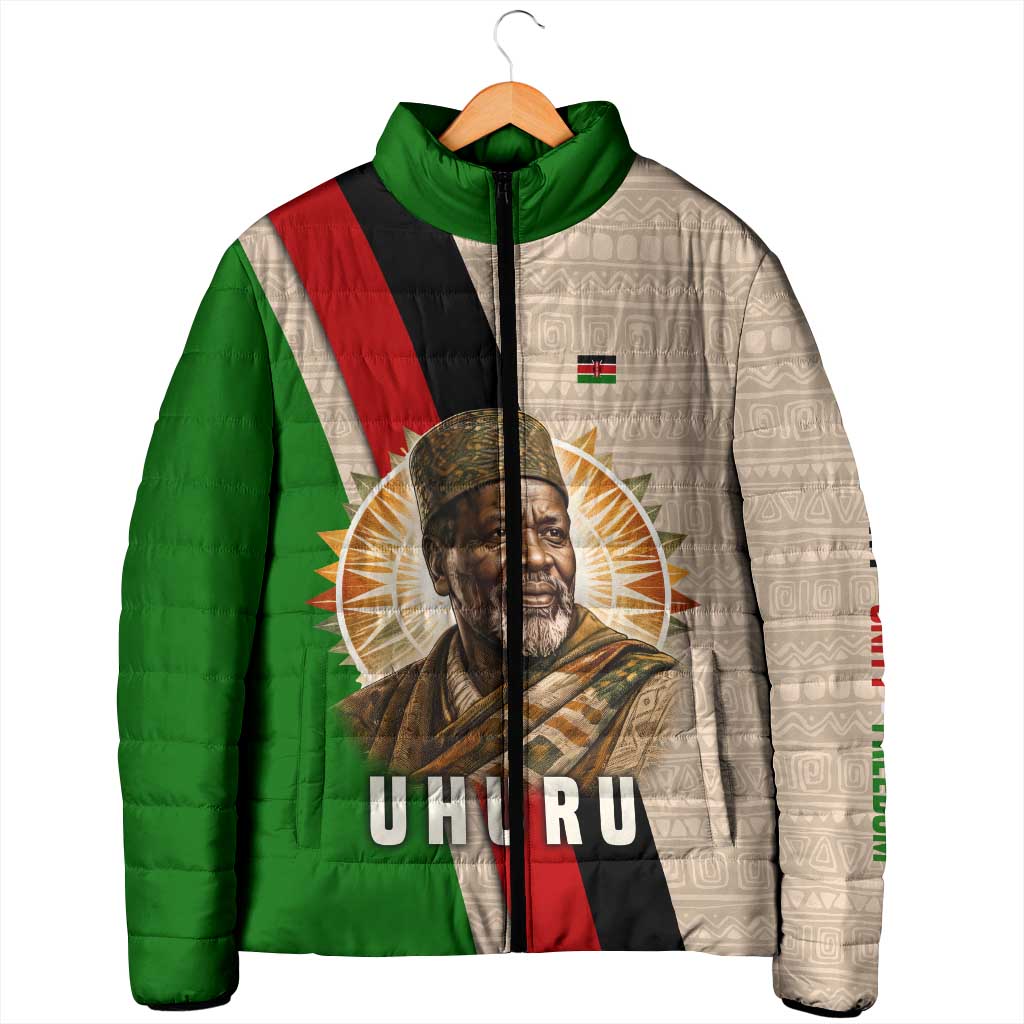 Jomo Kenyatta Padded Jacket Uhuru and Kenyan Heritage Quote Tribute - African Pride