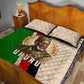 Jomo Kenyatta Quilt Bed Set Uhuru and Kenyan Heritage Quote Tribute - African Pride