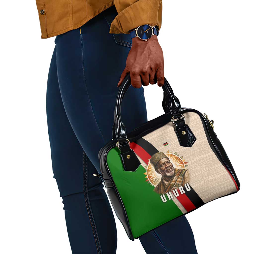 Jomo Kenyatta Shoulder Handbag Uhuru and Kenyan Heritage Quote Tribute - African Pride