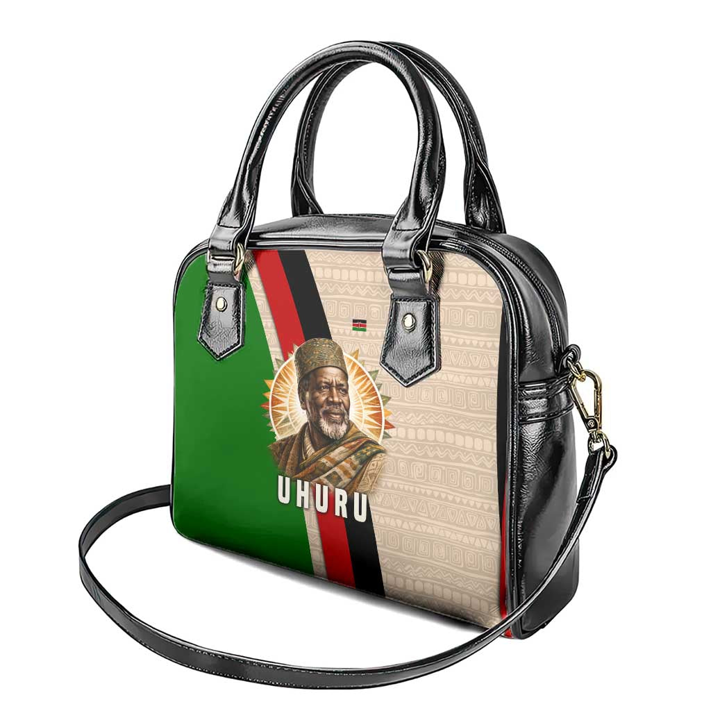 Jomo Kenyatta Shoulder Handbag Uhuru and Kenyan Heritage Quote Tribute - African Pride