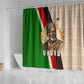 Jomo Kenyatta Shower Curtain Uhuru and Kenyan Heritage Quote Tribute - African Pride