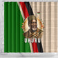 Jomo Kenyatta Shower Curtain Uhuru and Kenyan Heritage Quote Tribute - African Pride