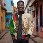 Jomo Kenyatta Sleeve Zip Bomber Jacket Uhuru and Kenyan Heritage Quote Tribute - African Pride