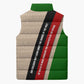 Jomo Kenyatta Sleeveless Puffer Jacket Uhuru and Kenyan Heritage Quote Tribute - African Pride