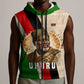 Jomo Kenyatta Sleeveless Zip Hoodie Uhuru and Kenyan Heritage Quote Tribute - African Pride