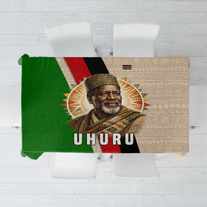 Jomo Kenyatta Tablecloth Uhuru and Kenyan Heritage Quote Tribute - African Pride