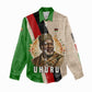 Jomo Kenyatta Women Casual Shirt Uhuru and Kenyan Heritage Quote Tribute - African Pride