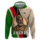 Jomo Kenyatta Zip Hoodie Uhuru and Kenyan Heritage Quote Tribute - African Pride