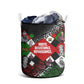 Jomo Kenyatta Laundry Basket with Roots Resistance Renaissance and Kenyan Patchwork Pattern Tribute - African Pride