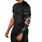 Jomo Kenyatta Arm Sleeves with Roots Resistance Renaissance and Kenyan Patchwork Pattern Tribute - African Pride