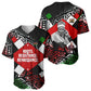 Jomo Kenyatta Baseball Jersey with Roots Resistance Renaissance and Kenyan Patchwork Pattern Tribute - African Pride