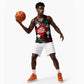 Jomo Kenyatta Basketball Jersey with Roots Resistance Renaissance and Kenyan Patchwork Pattern Tribute - African Pride