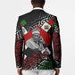 Jomo Kenyatta Blazer with Roots Resistance Renaissance and Kenyan Patchwork Pattern Tribute - African Pride