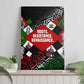 Jomo Kenyatta Canvas Wall Art with Roots Resistance Renaissance and Kenyan Patchwork Pattern Tribute - African Pride