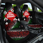Jomo Kenyatta Car Seat Cover with Roots Resistance Renaissance and Kenyan Patchwork Pattern Tribute - African Pride