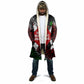 Jomo Kenyatta Cloak with Roots Resistance Renaissance and Kenyan Patchwork Pattern Tribute - African Pride
