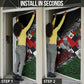 Jomo Kenyatta Door Cover with Roots Resistance Renaissance and Kenyan Patchwork Pattern Tribute - African Pride