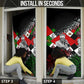 Jomo Kenyatta Door Cover with Roots Resistance Renaissance and Kenyan Patchwork Pattern Tribute - African Pride