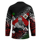 Jomo Kenyatta Hockey Jersey with Roots Resistance Renaissance and Kenyan Patchwork Pattern Tribute - African Pride