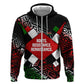 Jomo Kenyatta Hoodie with Roots Resistance Renaissance and Kenyan Patchwork Pattern Tribute - African Pride