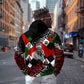 Jomo Kenyatta Hoodie with Roots Resistance Renaissance and Kenyan Patchwork Pattern Tribute - African Pride