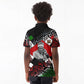 Jomo Kenyatta Kid Polo Shirt with Roots Resistance Renaissance and Kenyan Patchwork Pattern Tribute - African Pride