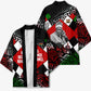 Jomo Kenyatta Kimono with Roots Resistance Renaissance and Kenyan Patchwork Pattern Tribute - African Pride
