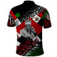 Jomo Kenyatta Polo Shirt with Roots Resistance Renaissance and Kenyan Patchwork Pattern Tribute - African Pride