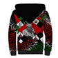 Jomo Kenyatta Sherpa Hoodie with Roots Resistance Renaissance and Kenyan Patchwork Pattern Tribute - African Pride