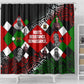 Jomo Kenyatta Shower Curtain with Roots Resistance Renaissance and Kenyan Patchwork Pattern Tribute - African Pride