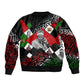 Jomo Kenyatta Sleeve Zip Bomber Jacket with Roots Resistance Renaissance and Kenyan Patchwork Pattern Tribute - African Pride