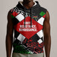 Jomo Kenyatta Sleeveless Hoodie with Roots Resistance Renaissance and Kenyan Patchwork Pattern Tribute - African Pride
