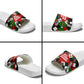 Jomo Kenyatta Slide Sandals with Roots Resistance Renaissance and Kenyan Patchwork Pattern Tribute - African Pride