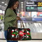 Jomo Kenyatta Travel Bag with Roots Resistance Renaissance and Kenyan Patchwork Pattern Tribute - African Pride