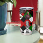 Jomo Kenyatta Tumbler Cup with Roots Resistance Renaissance and Kenyan Patchwork Pattern Tribute - African Pride