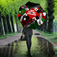 Jomo Kenyatta Umbrella with Roots Resistance Renaissance and Kenyan Patchwork Pattern Tribute - African Pride