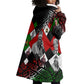 Jomo Kenyatta Wearable Blanket Hoodie with Roots Resistance Renaissance and Kenyan Patchwork Pattern Tribute - African Pride