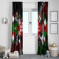 Jomo Kenyatta Window Curtain with Roots Resistance Renaissance and Kenyan Patchwork Pattern Tribute - African Pride