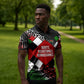 Jomo Kenyatta Zipper Polo Shirt with Roots Resistance Renaissance and Kenyan Patchwork Pattern Tribute - African Pride