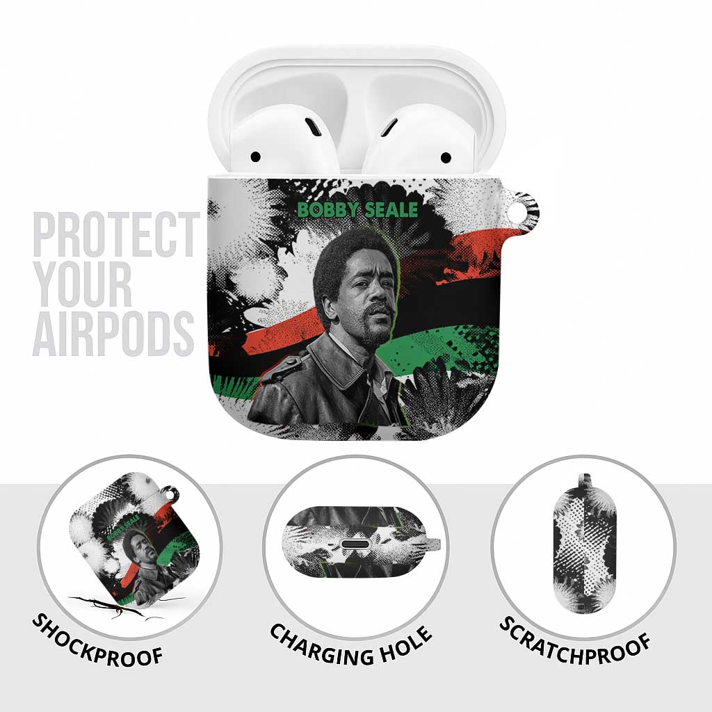 Bobby Seale AirPods Case Black Panther Artwork Solidarity Quote Revolutionary Civil Rights Tribute - African Pride