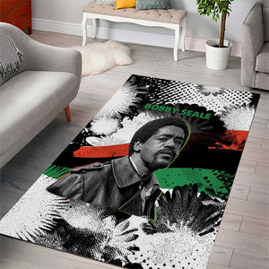 Bobby Seale Area Rug Black Panther Artwork Solidarity Quote Revolutionary Civil Rights Tribute - African Pride