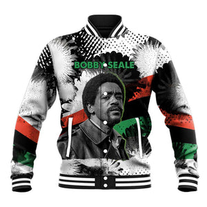 Bobby Seale Baseball Jacket Black Panther Artwork Solidarity Quote Revolutionary Civil Rights Tribute - African Pride